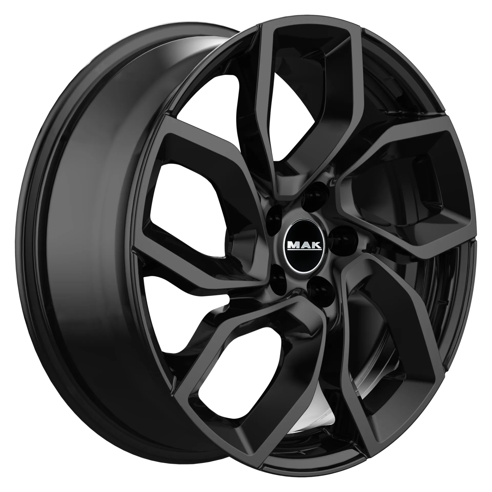 Jante MAK APOLLO - GLOSS BLACK 6x15 5X100 ET 39 CB 57.1