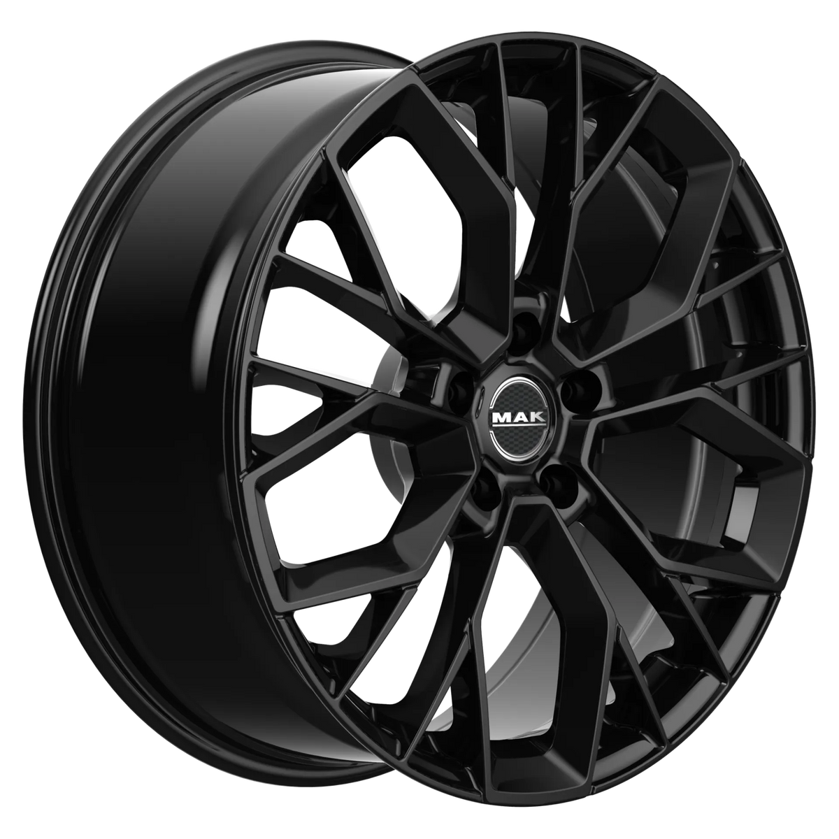 Jante MAK STILO - GLOSS BLACK 8.5x19 5X120 ET 45 CB 65.1