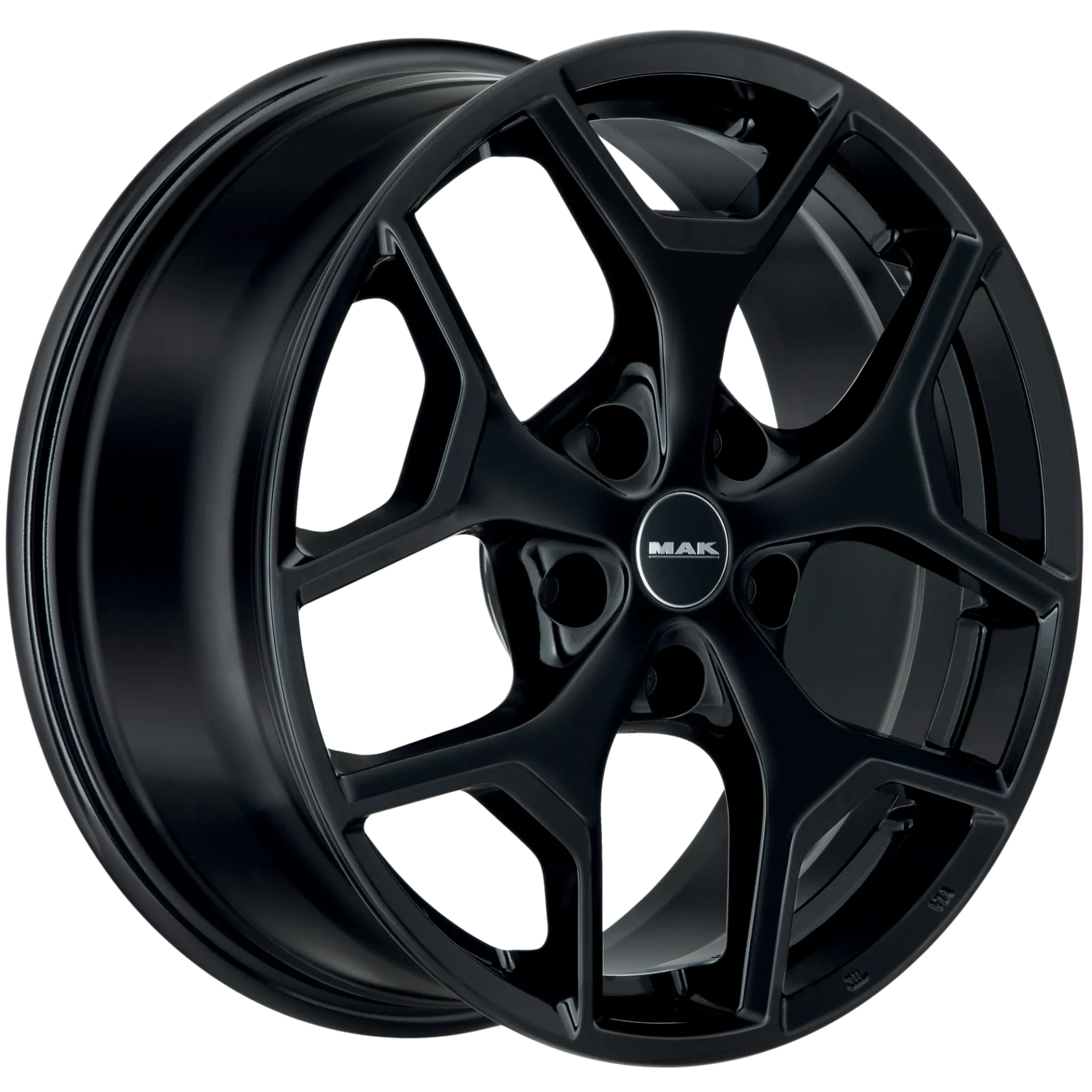 Jante MAK LIBERTY - GLOSS BLACK 7.5x18 5X127 ET 44 CB 71.6