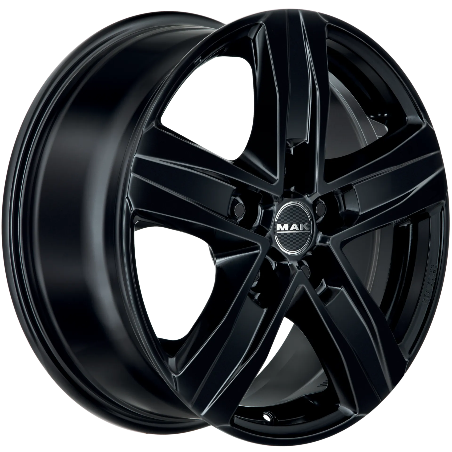 Jante MAK STONE 5 - GLOSS BLACK 7.5x18 5X127 ET 38 CB 71.6
