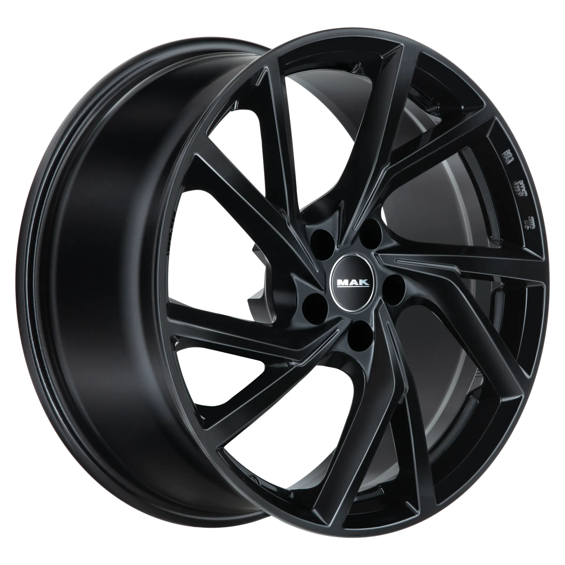 Jante MAK KASSEL - GLOSS BLACK 8x18 5X112 ET 45 CB 57.1