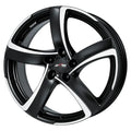Jante ALUTEC SHARK - RACING SCHWARZ FRONTPOLIERT 6x16 4X100 ET 40 CB 63.3