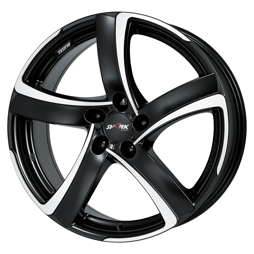 Jante ALUTEC SHARK - RACING SCHWARZ FRONTPOLIERT 6x16 4X100 ET 40 CB 63.3
