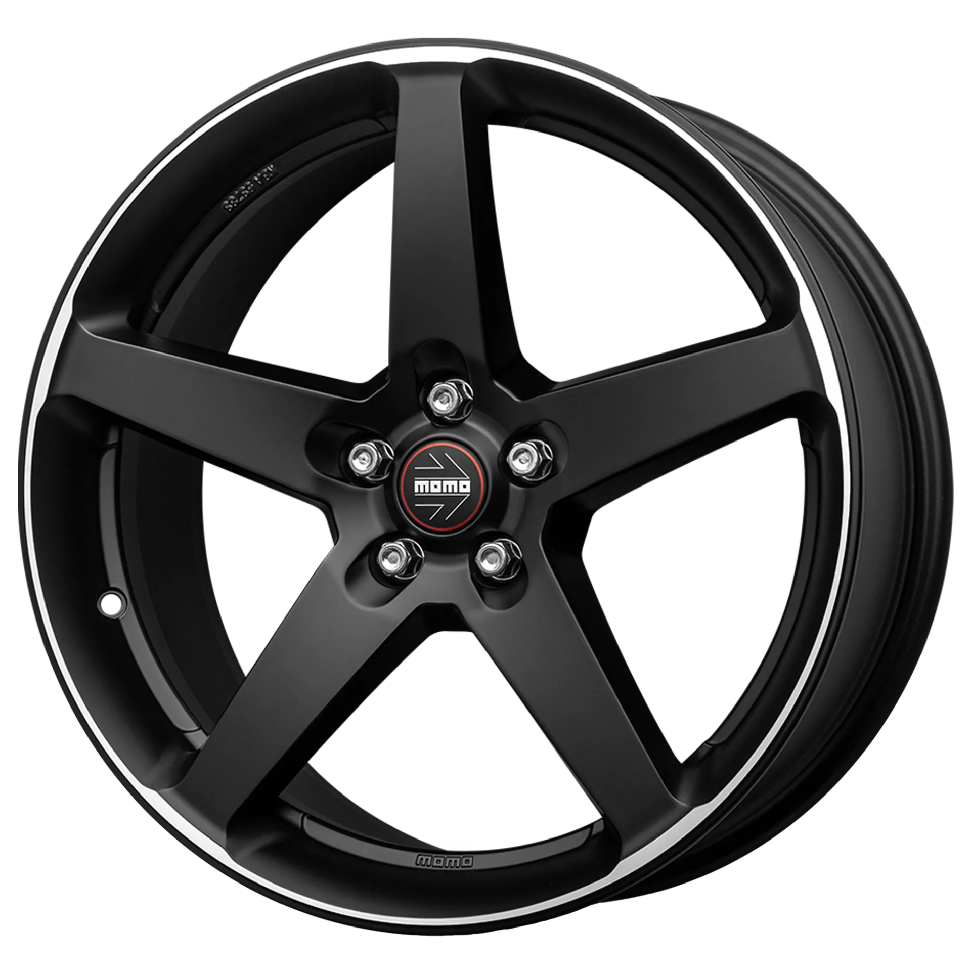 Jante MOMO Five - Matt Black Polished 8.5x19 5X120 ET 35 CB 72.6