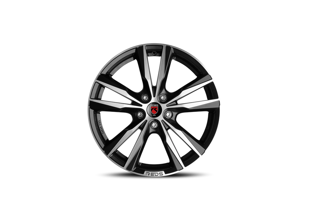Jante REDS K2 HD - Matt Black Polished 8x18 5X110 ET 30 CB 65.1