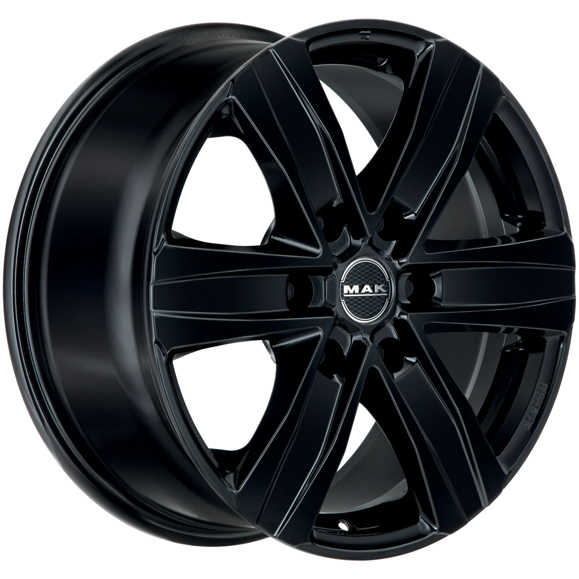 Jante MAK STONE 6 - GLOSS BLACK 8.5x20 6X139.7 ET 20 CB 106.1