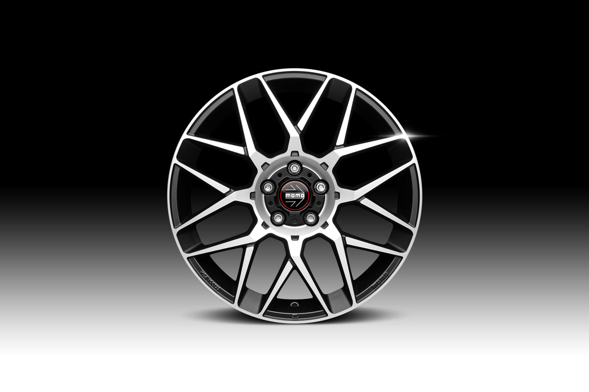 Jante MOMO REVENGE EVO 2.0 - MATT BLACK POLISHED 7x17 5X108 ET 40 CB 72.3
