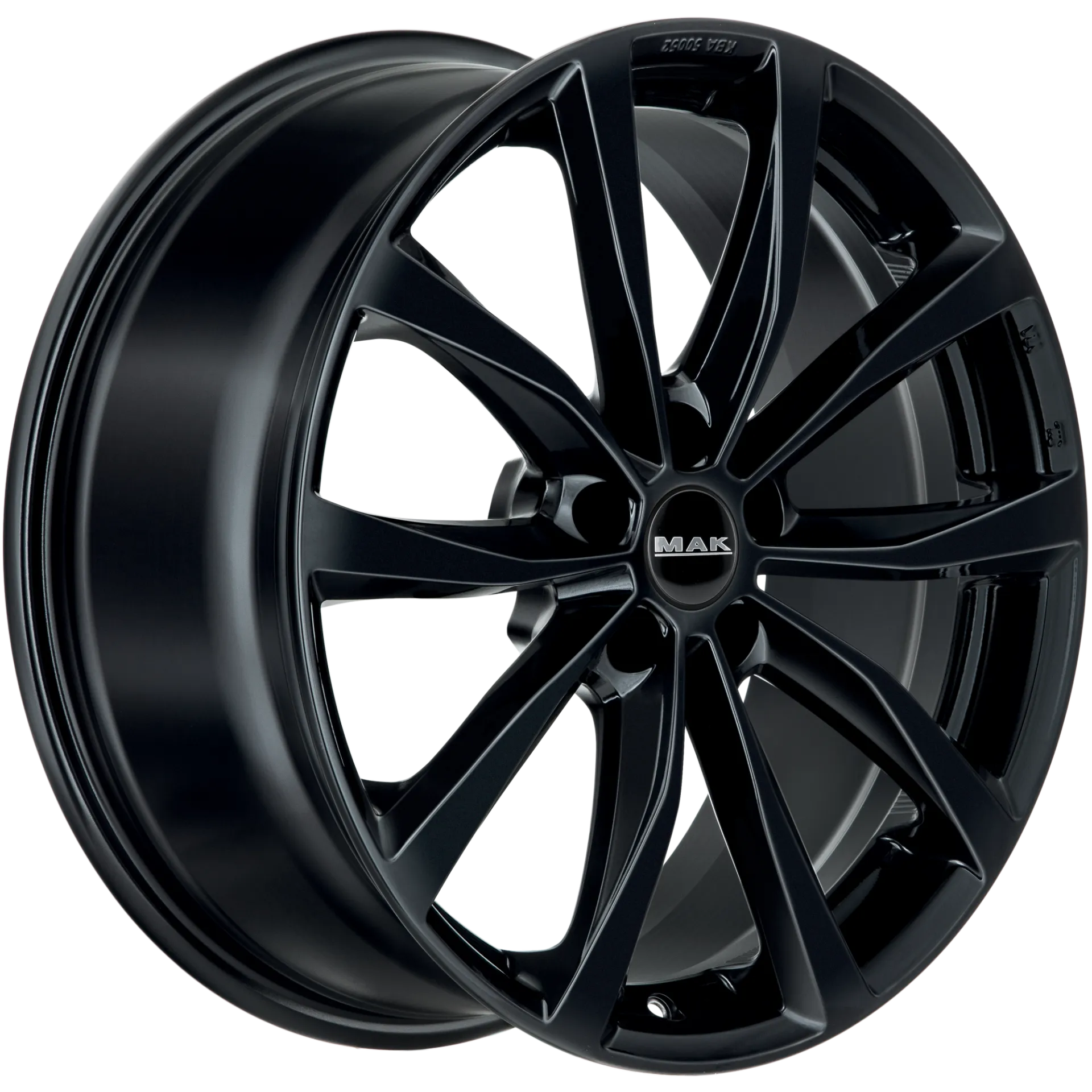 Jante MAK WOLF - GLOSS BLACK 7.5x18 5X114.3 ET 48 CB 64.1