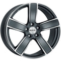 Jante MAK TURISMO-D-FF - GUN MET-MIRROR FACE 11.5x21 5X130 ET 58 CB 71.6