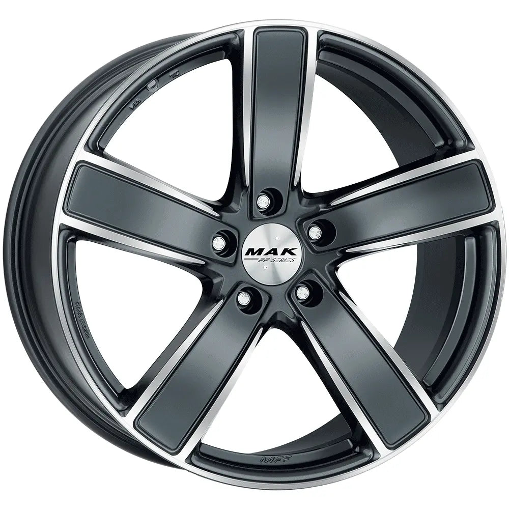 Jante MAK TURISMO-D-FF - GUN MET-MIRROR FACE 11.5x21 5X130 ET 58 CB 71.6