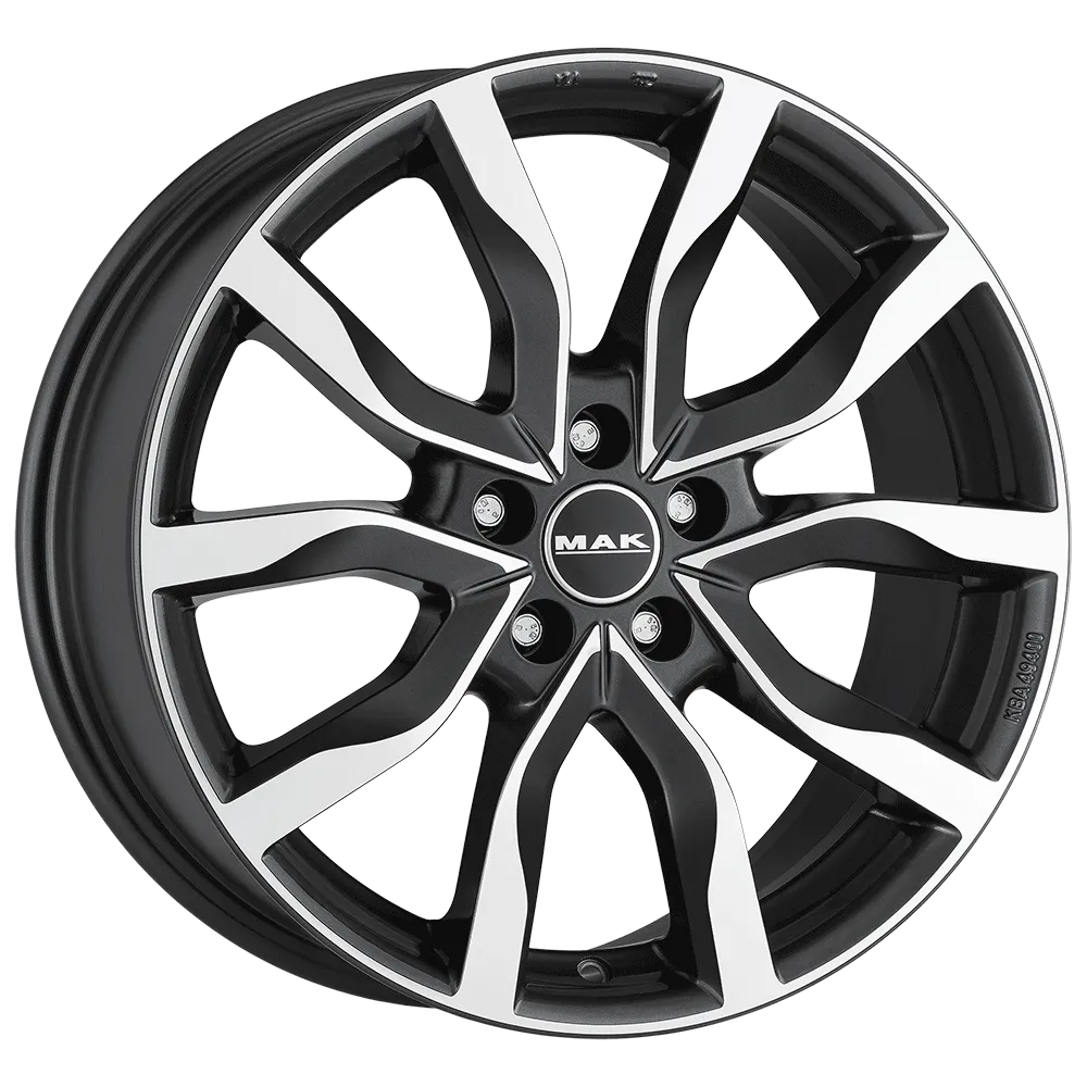 Jante MAK HIGHLANDS - GUN MET-MIRROR FACE 8.5x20 5X108 ET 12 CB 60.1