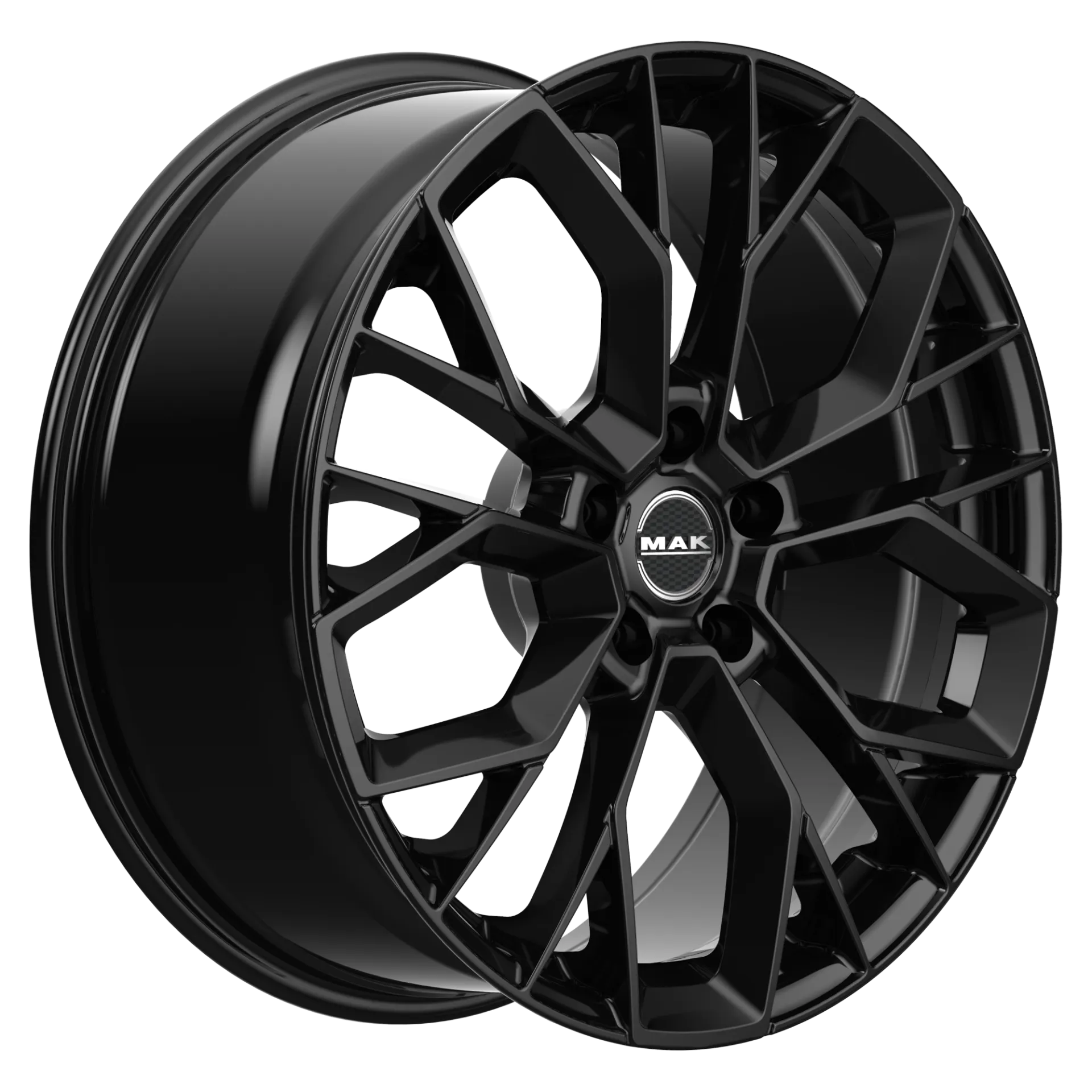 Jante MAK STILO - GLOSS BLACK 7.5x18 5X114.3 ET 55 CB 64.1