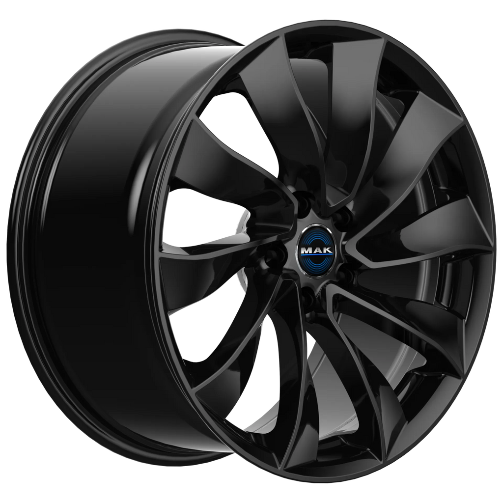 Jante MAK SOLAR - GLOSS BLACK 9.5x19 5X114.3 ET 45 CB 64.1