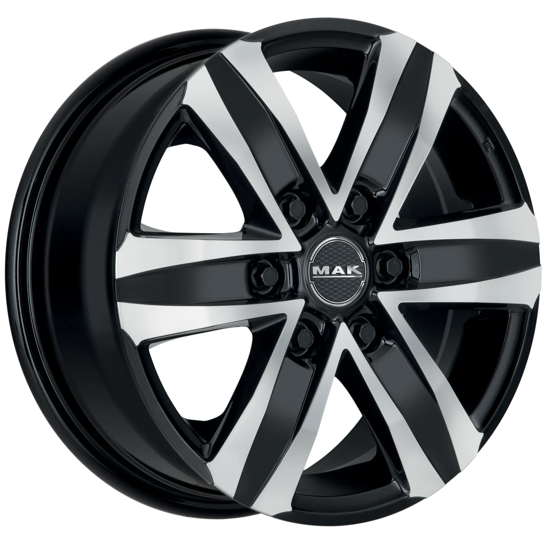 Jante MAK STONE 6 W - BLACK MIRROR 6.5x16 6X139.7 ET 46 CB 92.3