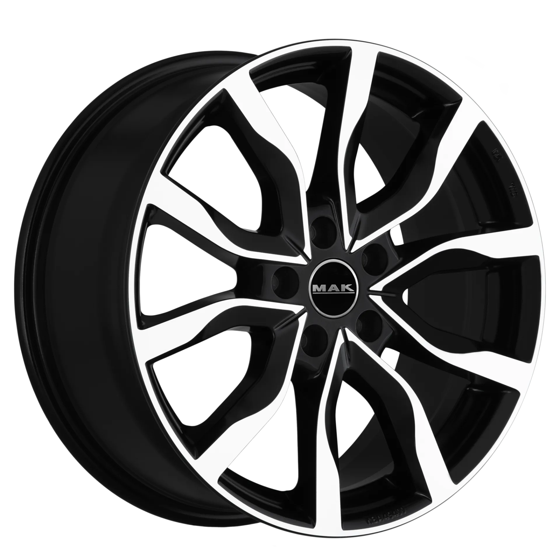 Jante MAK HIGHLANDS - BLACK MIRROR 8x18 5X108 ET 45 CB 63.4