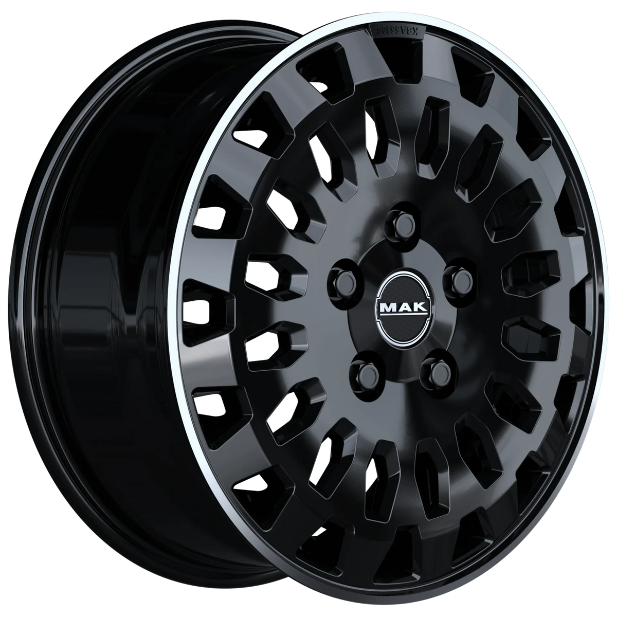 Jante MAK OVERLAND - GLOSS BLACK MIRROR RING 6.5x16 6X130 ET 50 CB 84.1