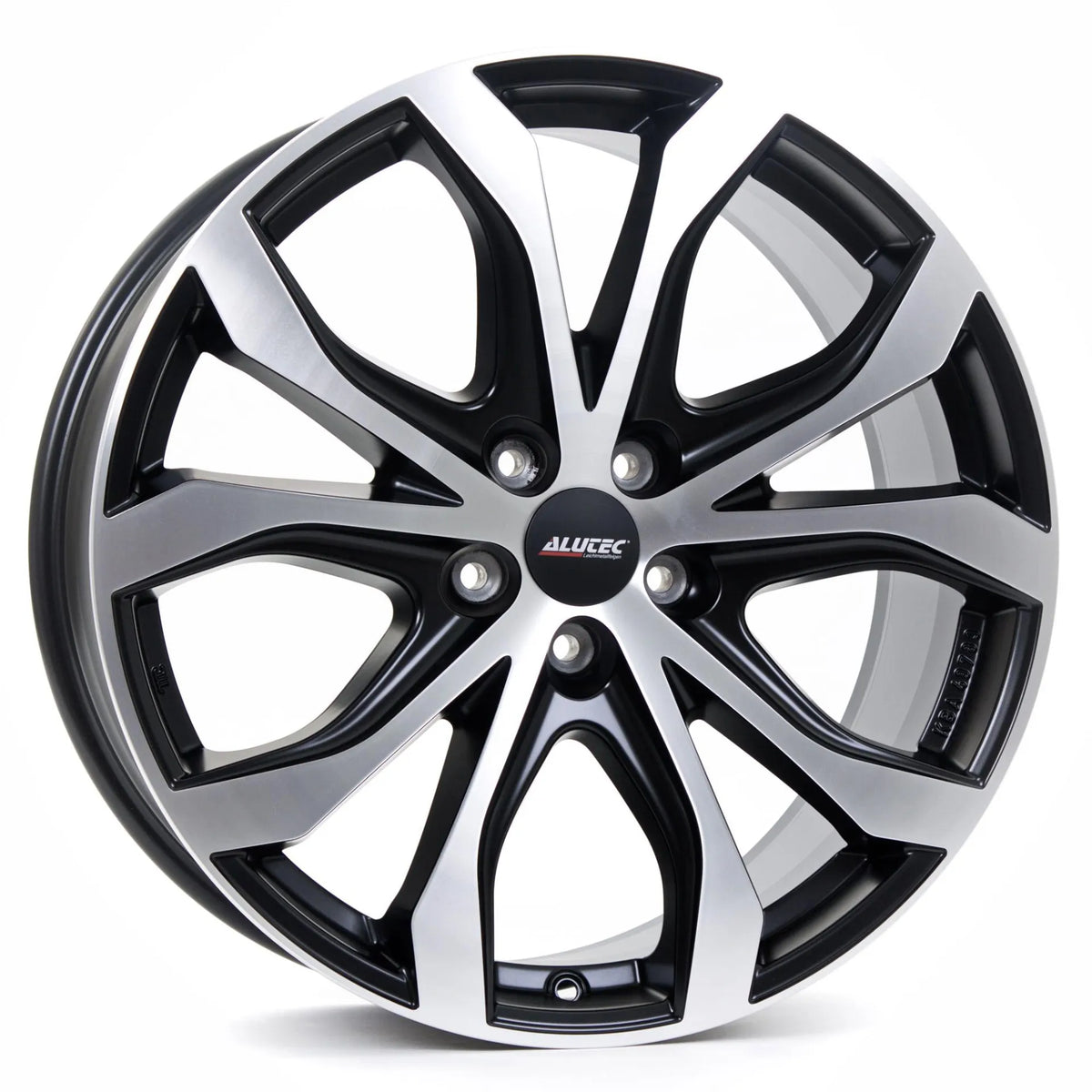 Jante ALUTEC W10-X - RACING SCHWARZ FRONTPOLIERT 8x18 5X120 ET 53 CB 65,1