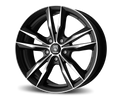 Jante REDS by MOMO FAST - MATT BLACK POLISHED 6.5x16 5X114.3 ET 40 CB 72.3