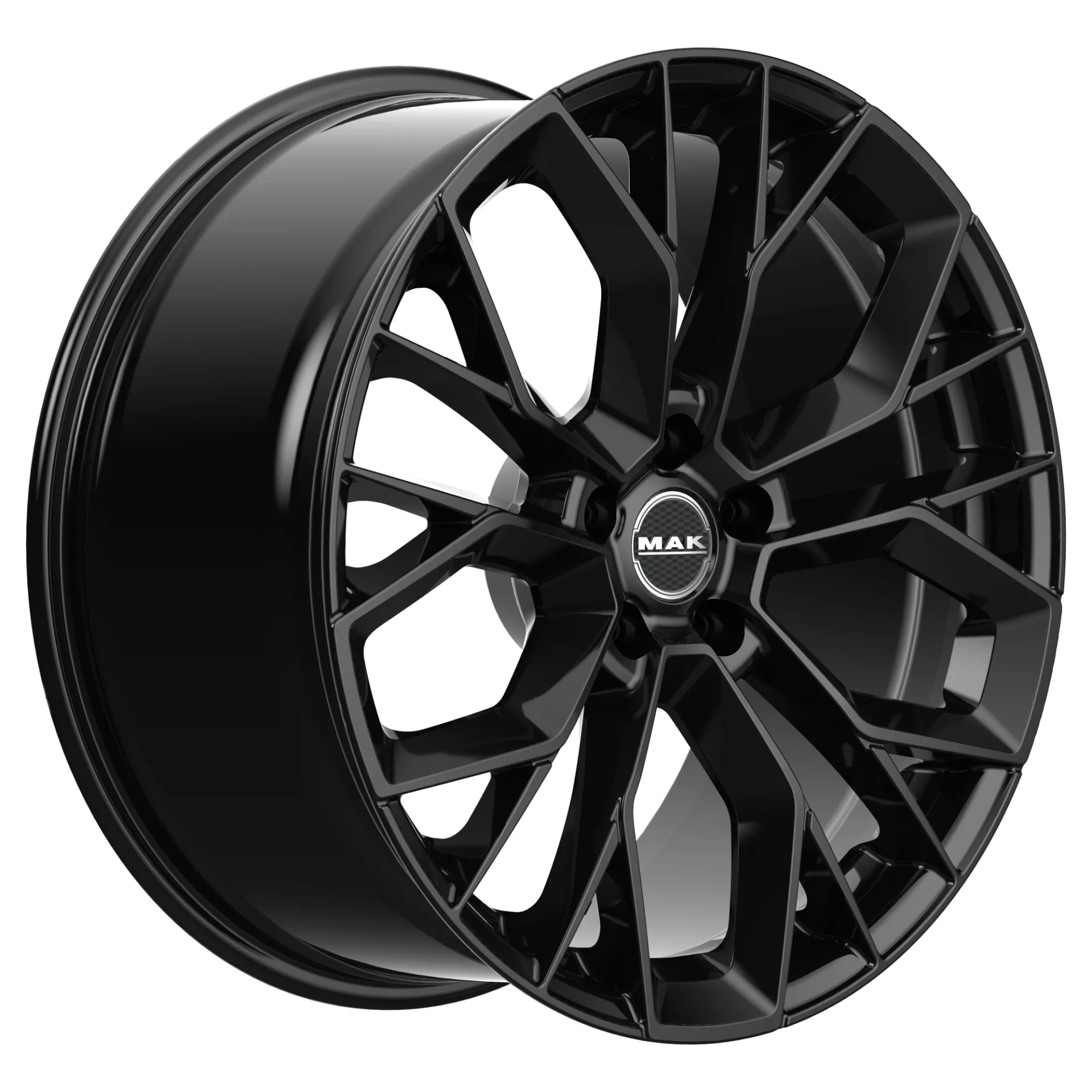 Jante MAK STILO-D - GLOSS BLACK 11.5x22 5X130 ET 21 CB 71.6