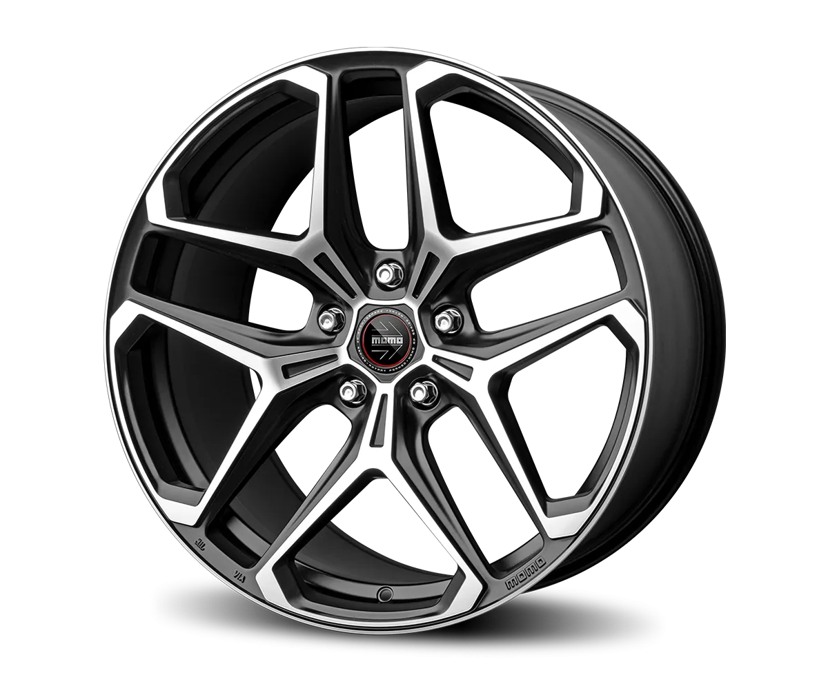 Jante MOMO RF-04 - Matt Black Polished 9x20 5X112 ET 26 CB 66.6