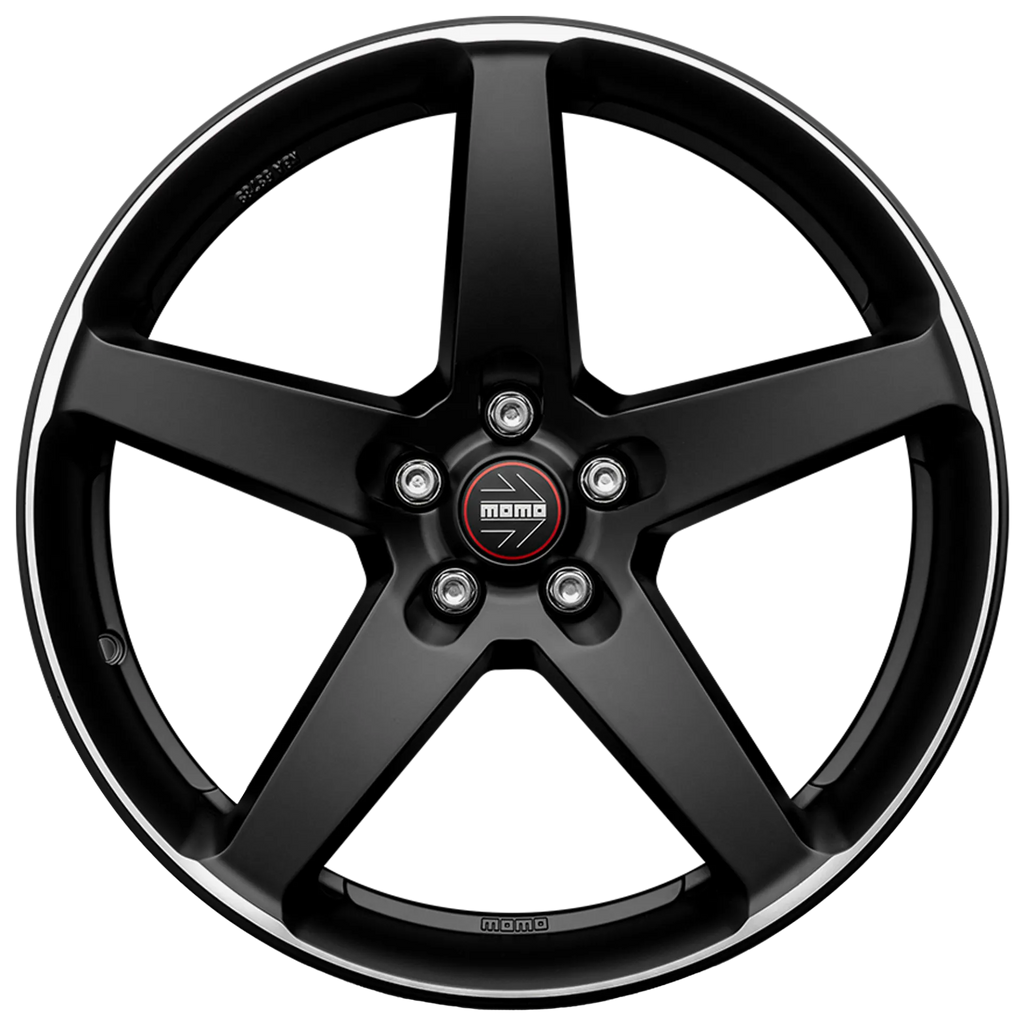 Jante MOMO Five - Matt Black Polished 8.5x20 5X120 ET 35 CB 72.6
