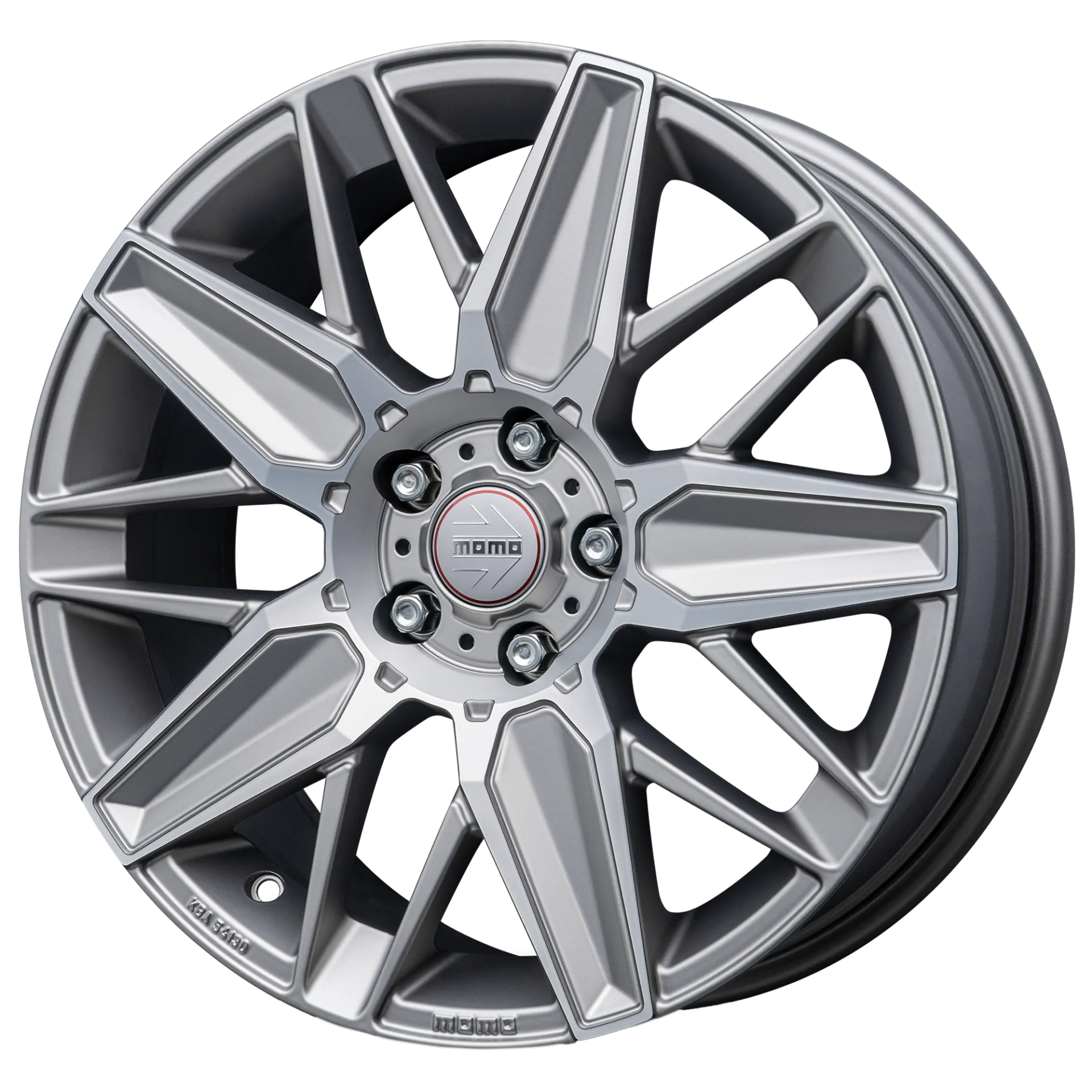 Jante MOMO Evoluzione - Matt Titan Silver Polished 8x18 5X112 ET 35 CB 79.6