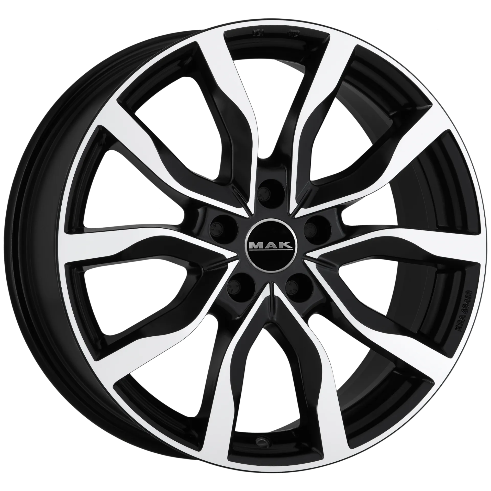 Jante MAK HIGHLANDS - BLACK MIRROR 8x18 5X108 ET 45 CB 63.4