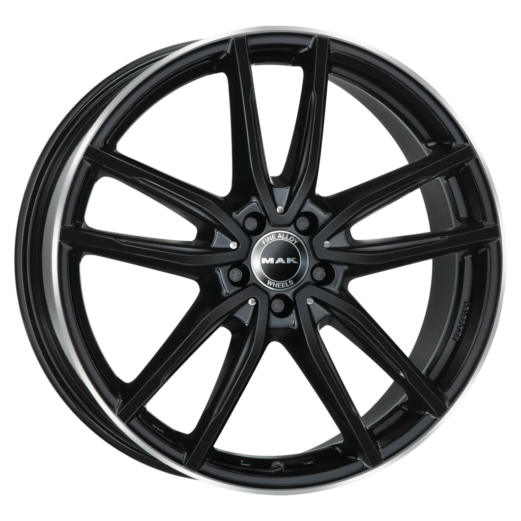 Jante MAK EVO - GLOSS BLACK MIRROR RING 10x21 5X112 ET 52 CB 66.6
