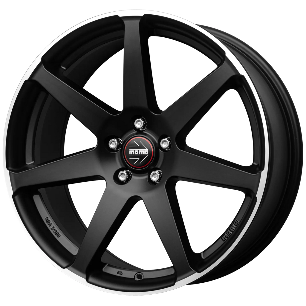 Jante MOMO Seven - MATT BLACK POLISHED 8.5x19 5X112 ET 35 CB 79.6