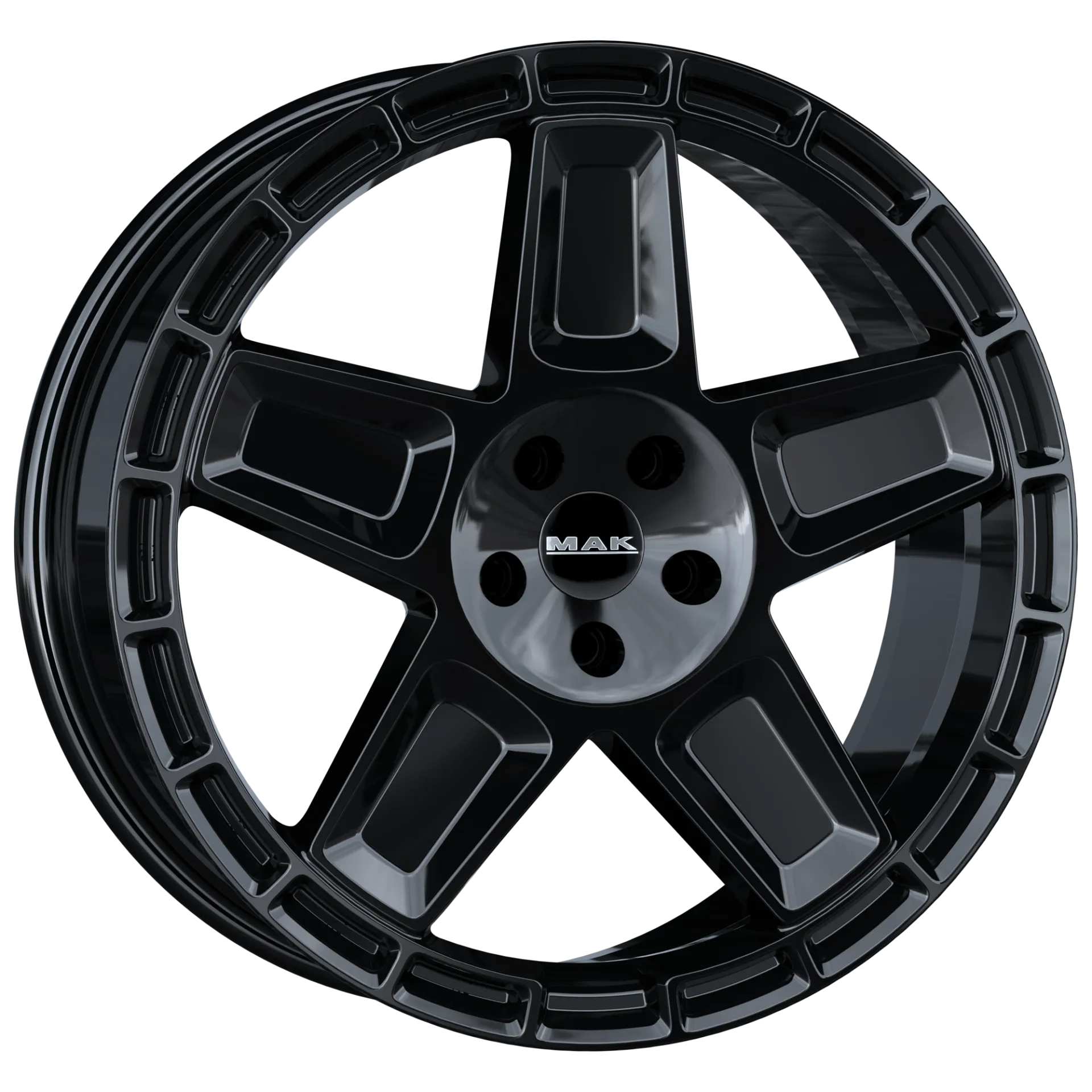 Jante MAK TREK - GLOSS BLACK 9x20 5X108 ET 42 CB 63.4