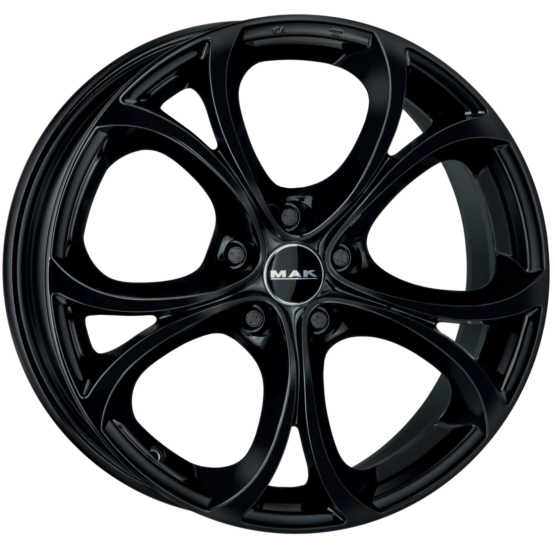 Jante MAK LARIO - GLOSS BLACK 9x20 5X110 ET 44.5 CB 65.1