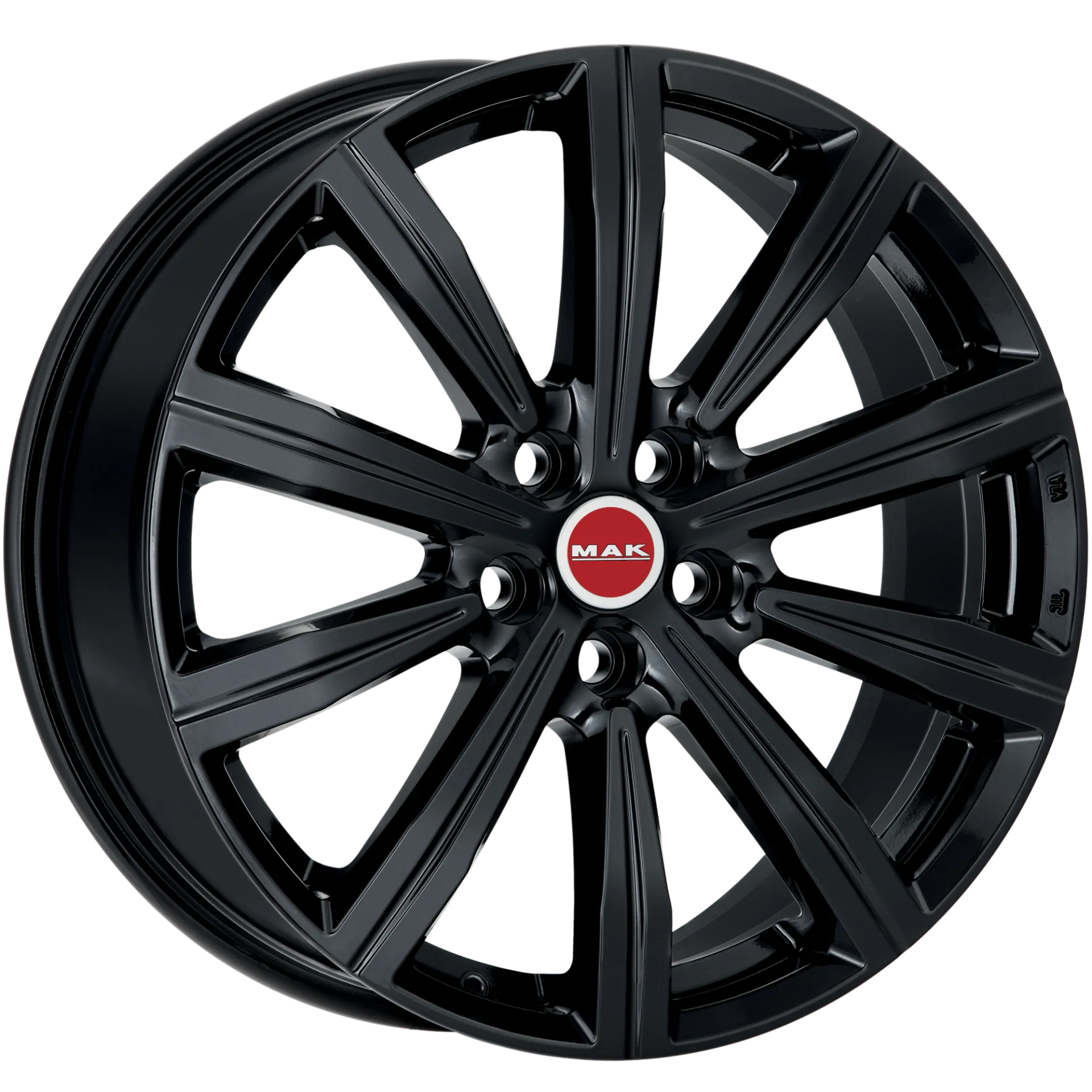 Jante MAK BIRMINGHAM - GLOSS BLACK 9x22 5X108 ET 45 CB 63.4