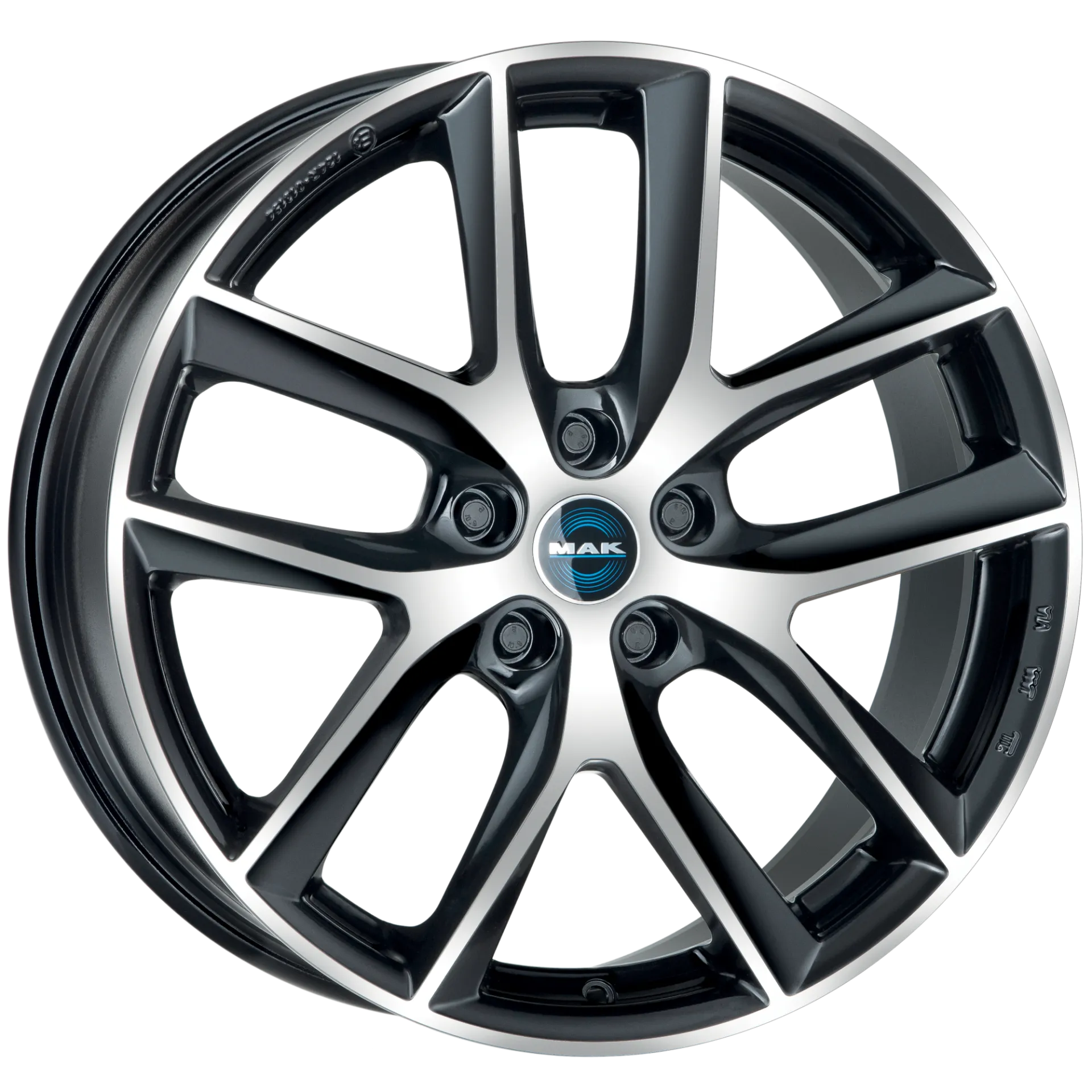Jante MAK VOLTAGE - BLACK MIRROR 8.5x18 5X114.3 ET 40 CB 64.1