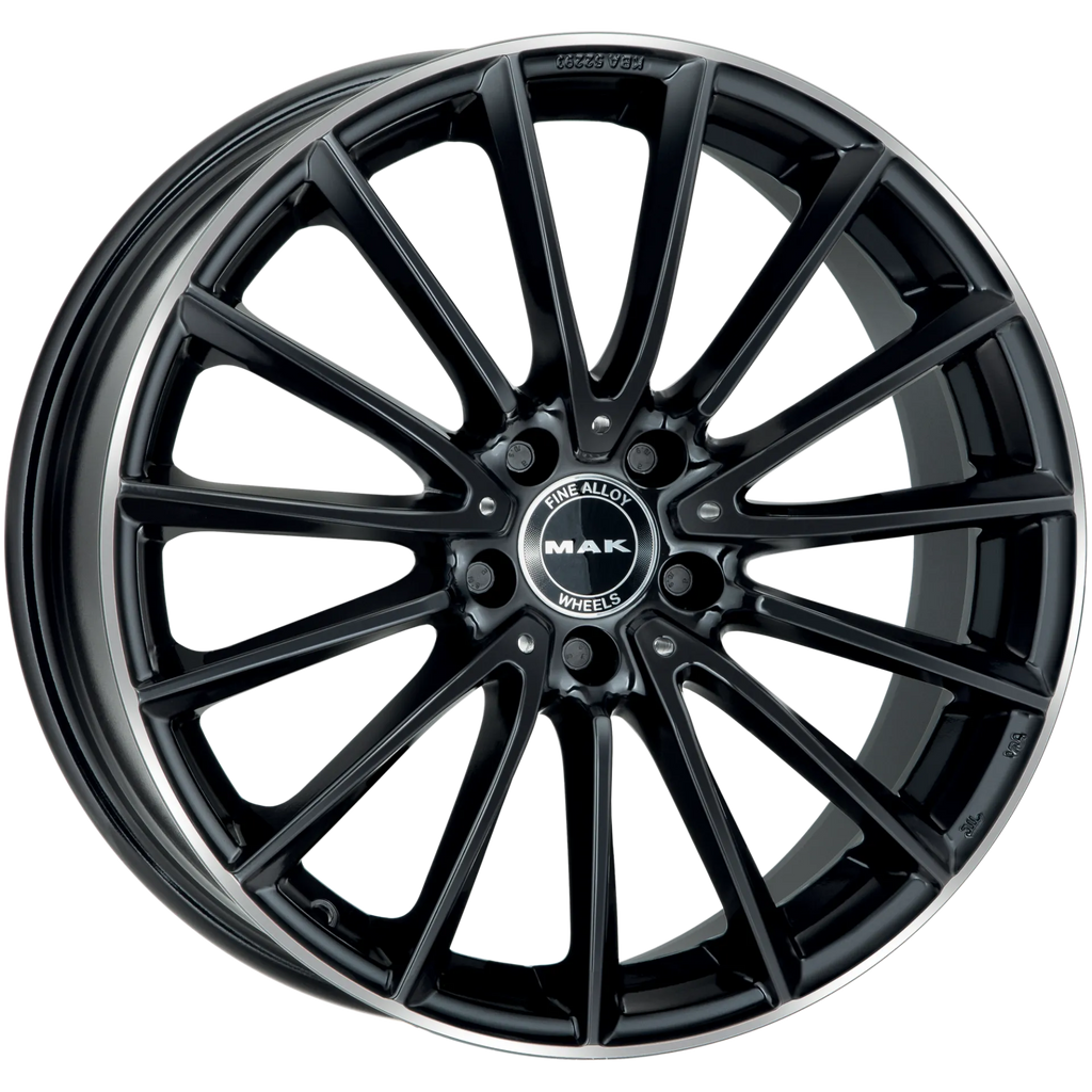 Jante MAK KOMET - GLOSS BLACK MIRROR RING 10x21 5X112 ET 22 CB 66.6