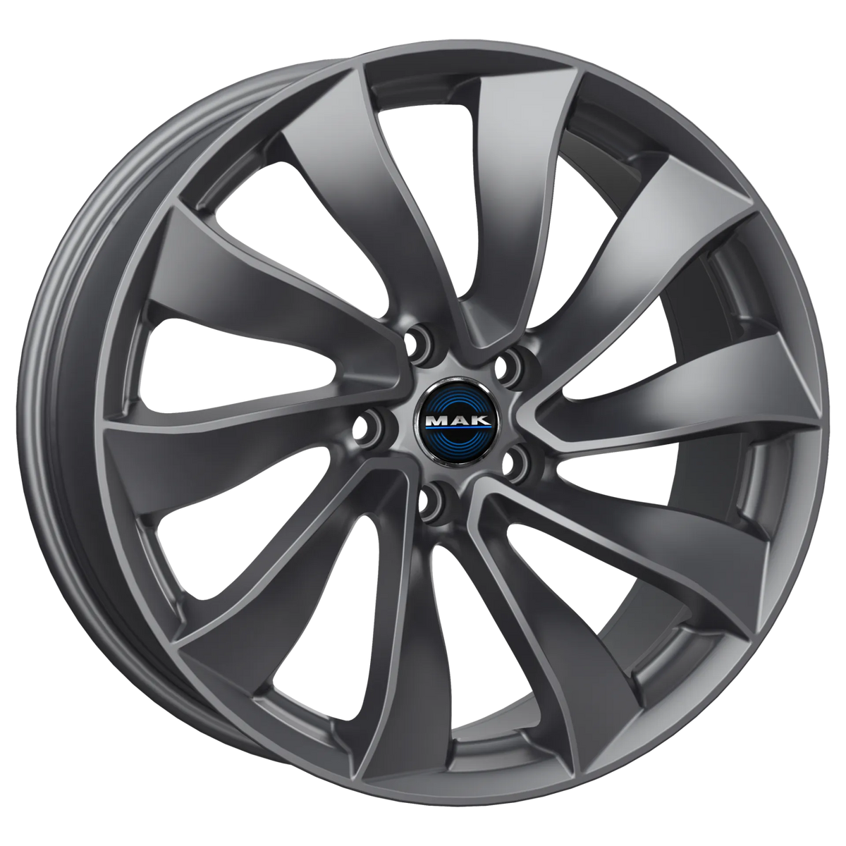 Jante MAK SOLAR - GLOSS GUN METALLIC 8.5x18 5X114.3 ET 38 CB 64.1