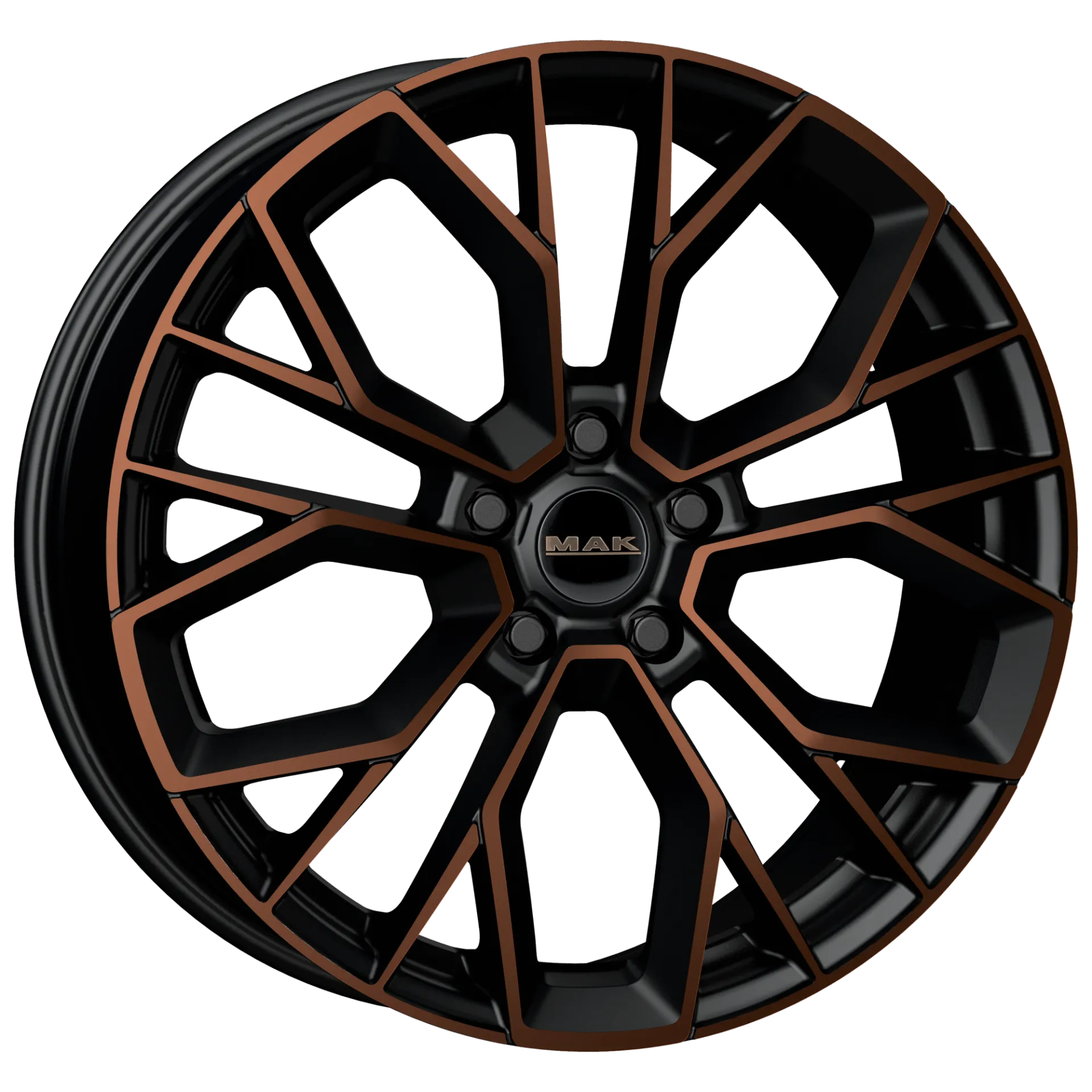 Jante MAK STILO - BLACK & BRONZE 8.5x19 5X114.3 ET 40 CB 76