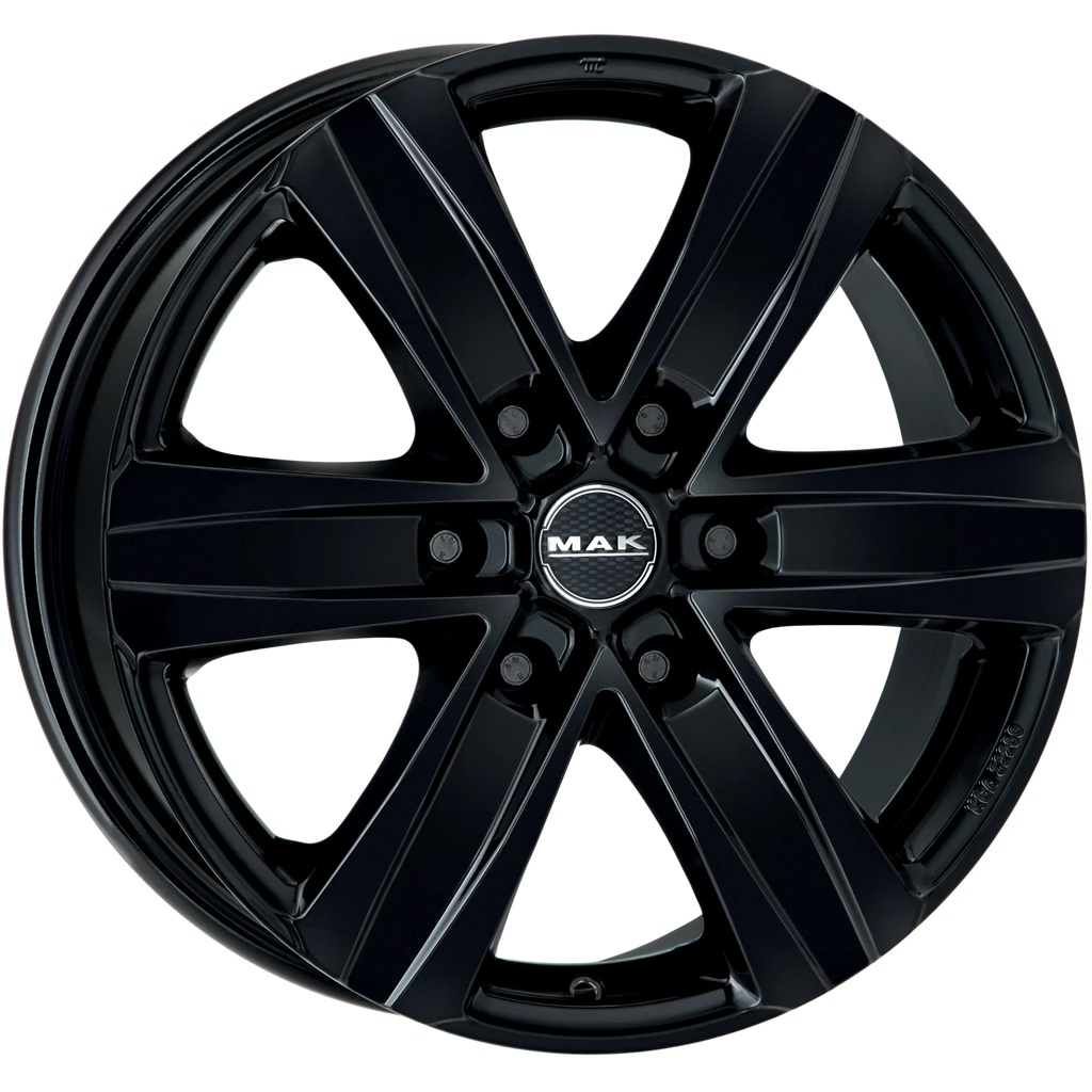 Jante MAK STONE 6 - GLOSS BLACK 8.5x20 6X139.7 ET 50 CB 93.1