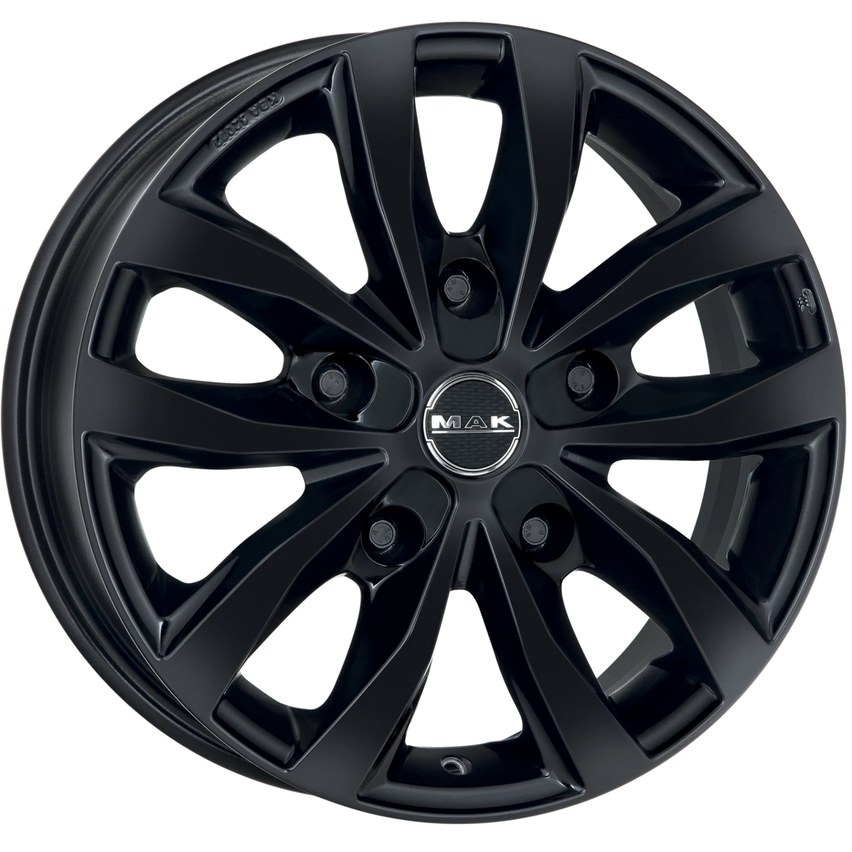 Jante MAK LOAD 5 - GLOSS BLACK 7x17 5X118 ET 68 CB 71.1