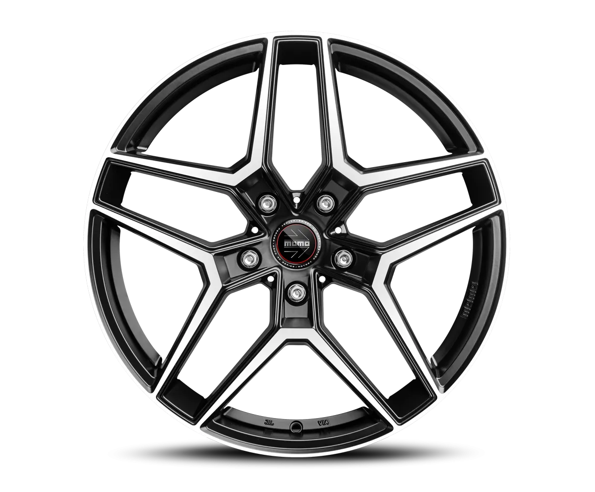 Jante MOMO RF-06 - MATT BLACK POLISHED 8.5x20 5X112 ET 30 CB 66.6
