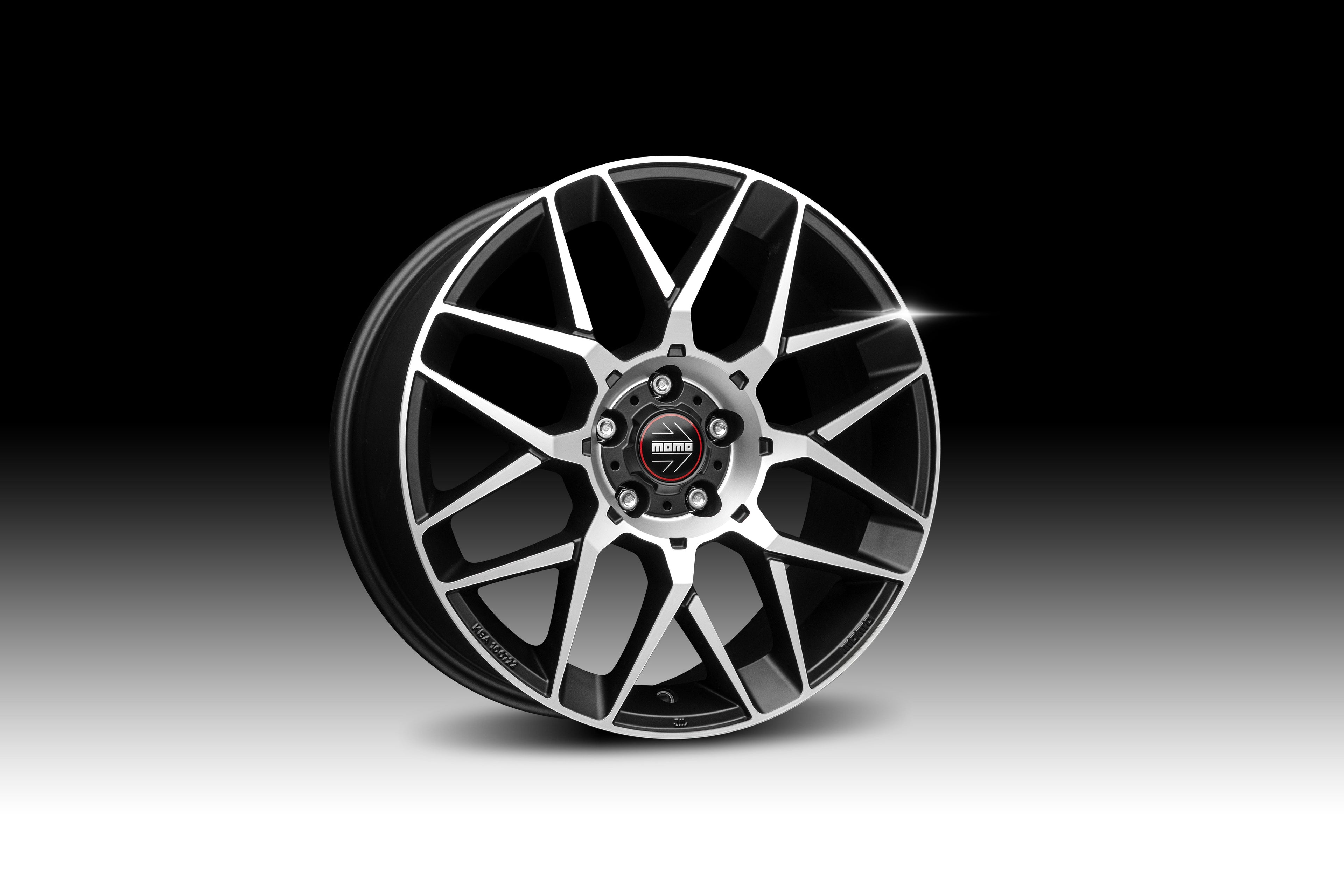 Jante MOMO REVENGE EVO 2.0 - MATT BLACK POLISHED 8.5x19 5X112 ET 45 CB 72.3