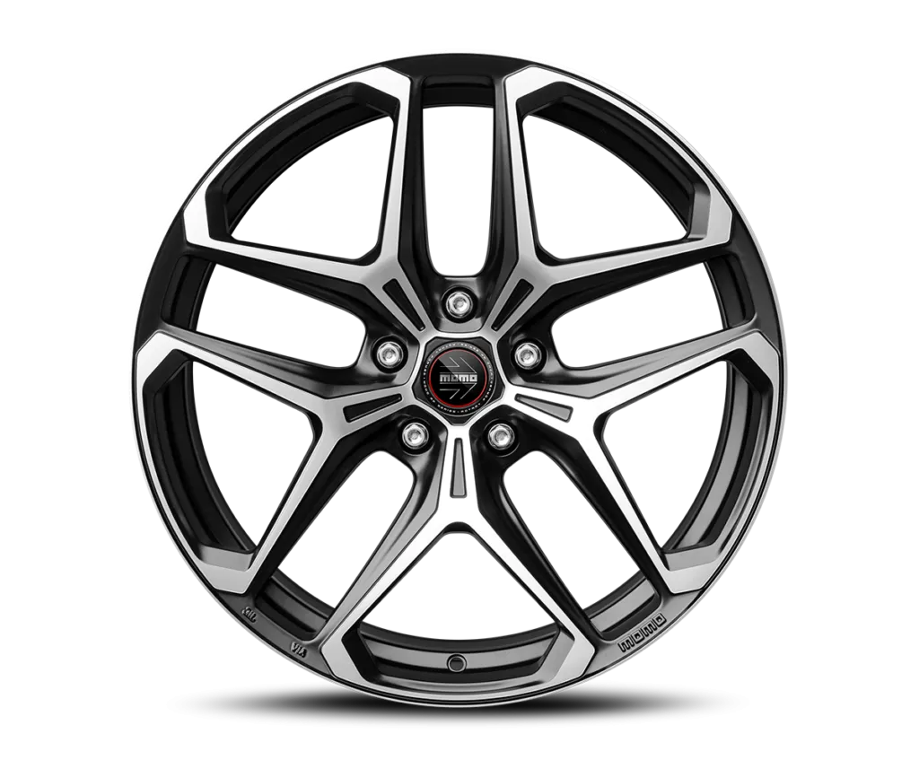 Jante MOMO RF-04 - Matt Black Polished 9x20 5X112 ET 26 CB 66.6