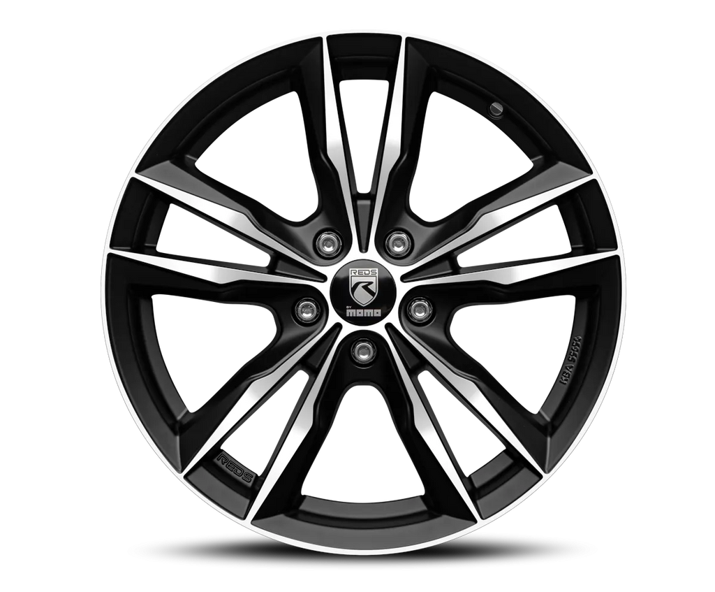 Jante REDS by MOMO FAST - MATT BLACK POLISHED 6.5x16 5X114.3 ET 40 CB 72.3