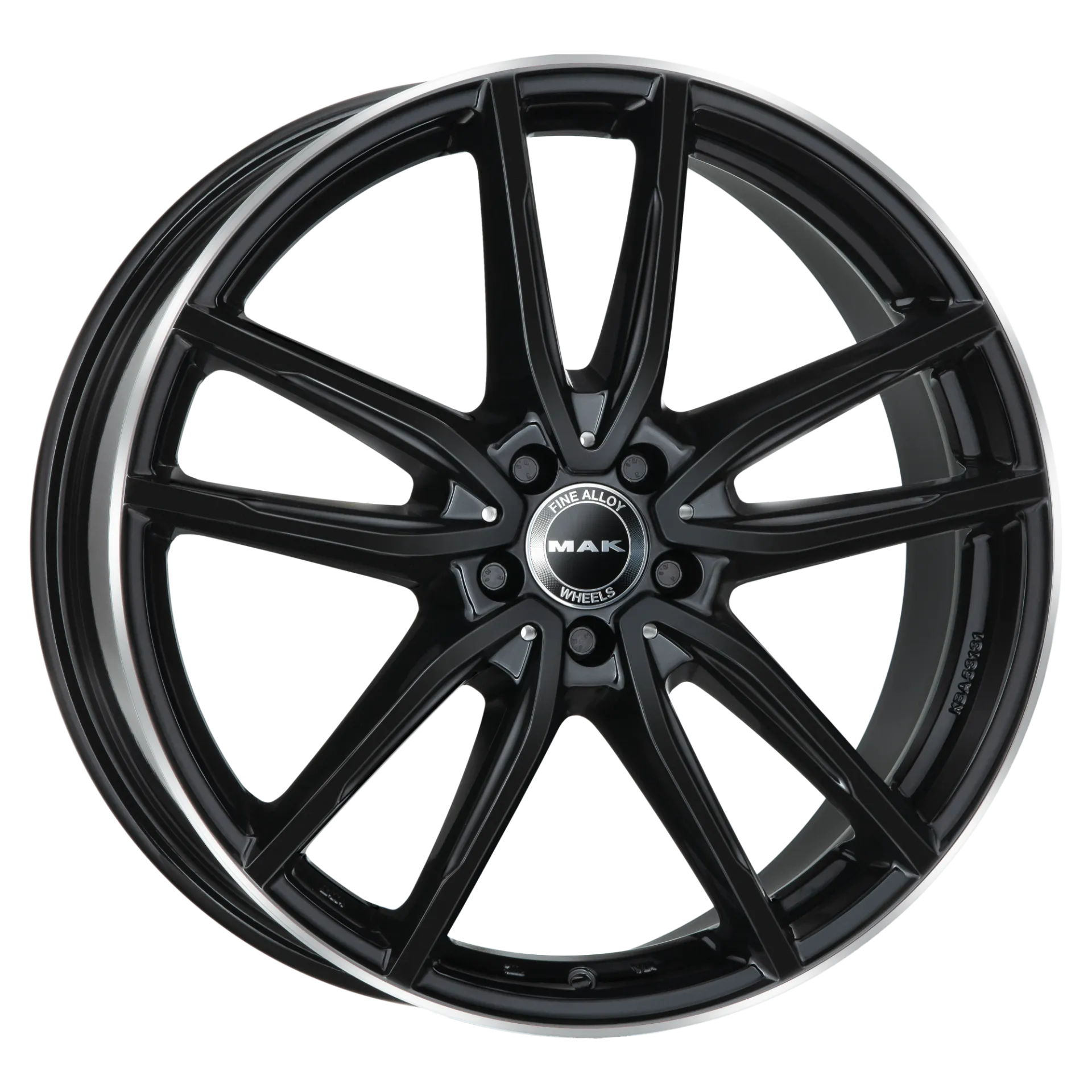 Jante MAK EVO - GLOSS BLACK MIRROR RING 8x19 5X112 ET 38 CB 66.6