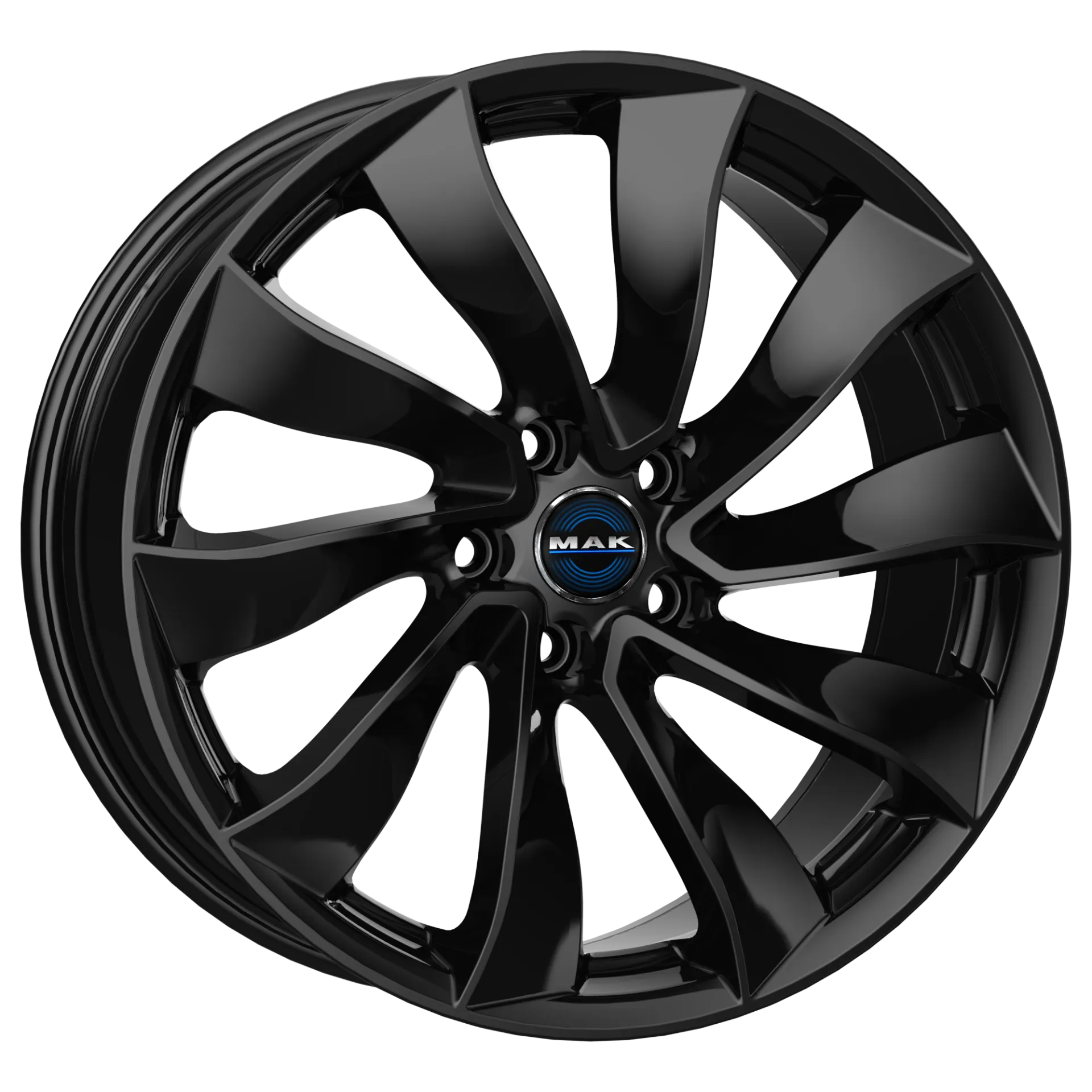 Jante MAK SOLAR - GLOSS BLACK 9.5x20 5X114.3 ET 45 CB 64.1
