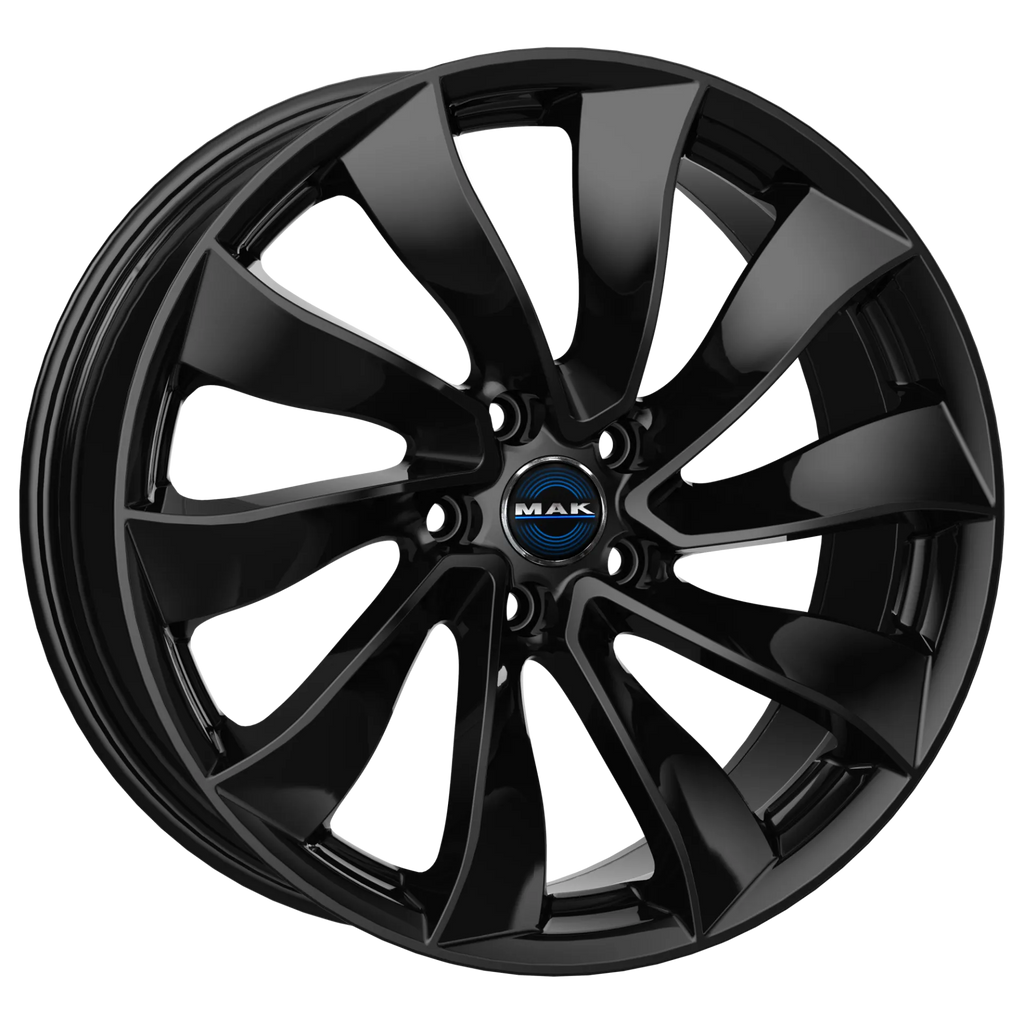 Jante MAK SOLAR - GLOSS BLACK 9.5x20 5X114.3 ET 45 CB 64.1
