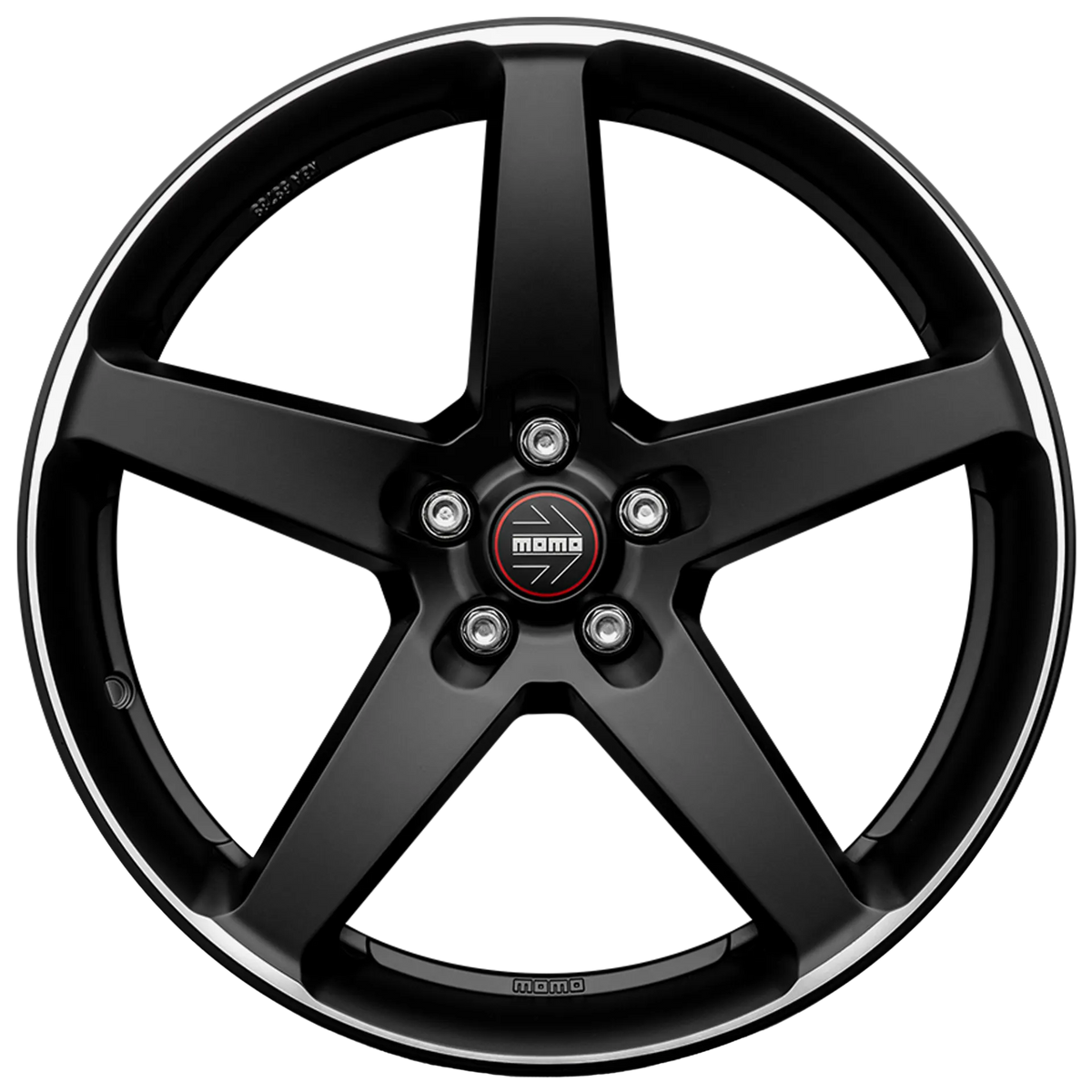 Jante MOMO FIVE - MATT BLACK POLISHED 8.5x19 5X120 ET 35 CB 72.6