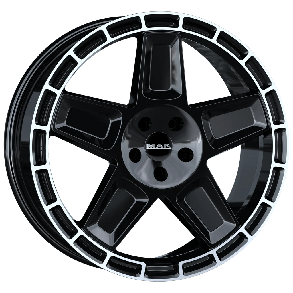 Jante MAK TREK - GLOSS BLACK MIRROR RING 9x20 5X114.3 ET 40 CB 76