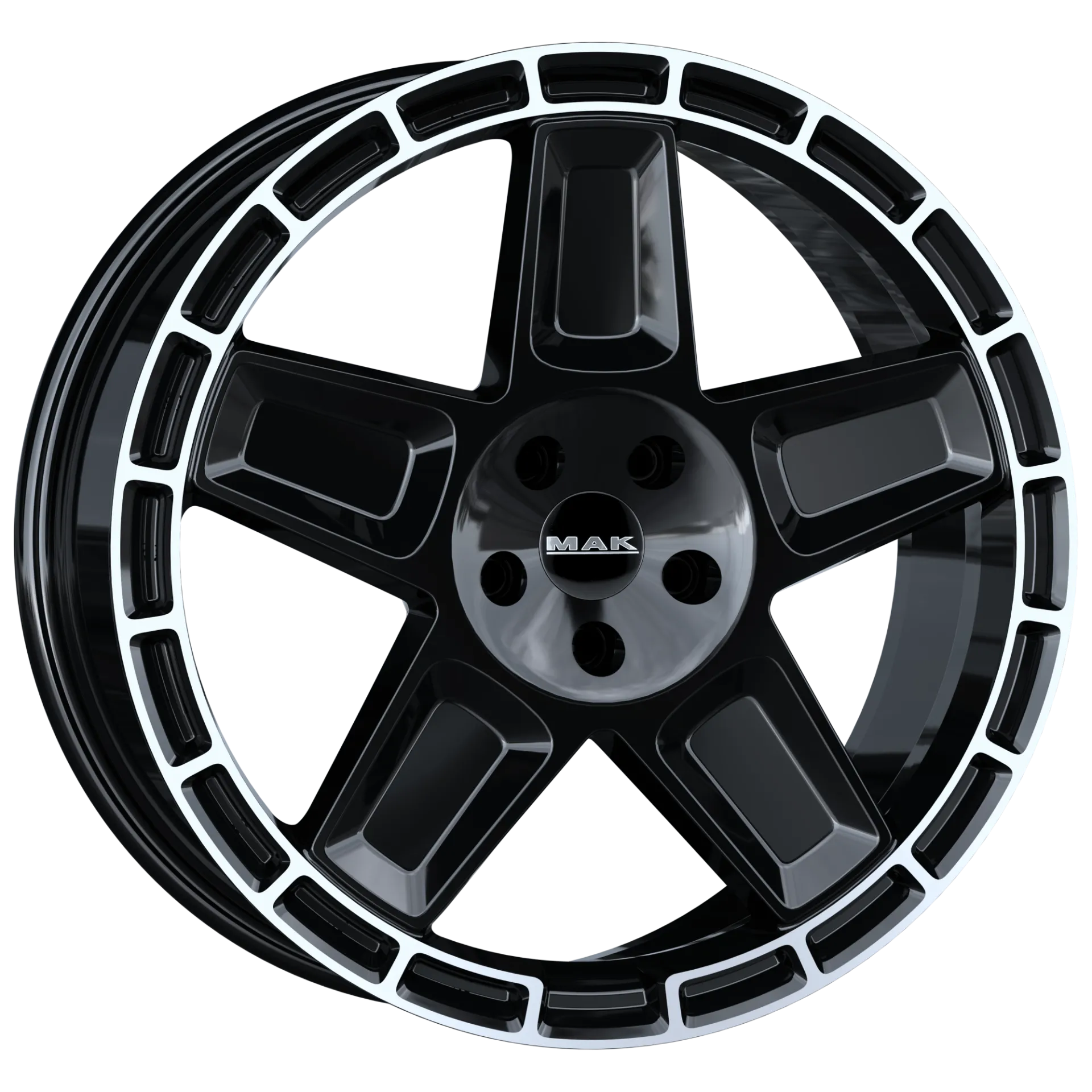 Jante MAK TREK - GLOSS BLACK MIRROR RING 9x20 5X114.3 ET 40 CB 76