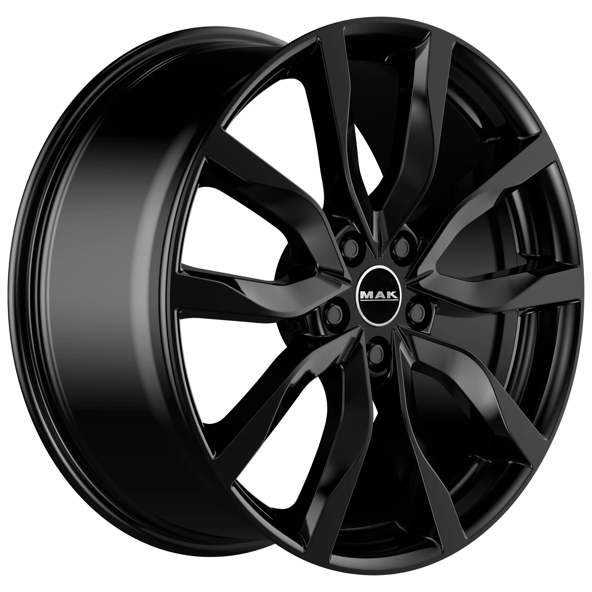 Jante MAK HIGHLANDS - GLOSS BLACK 8x18 5X108 ET 45 CB 63.4