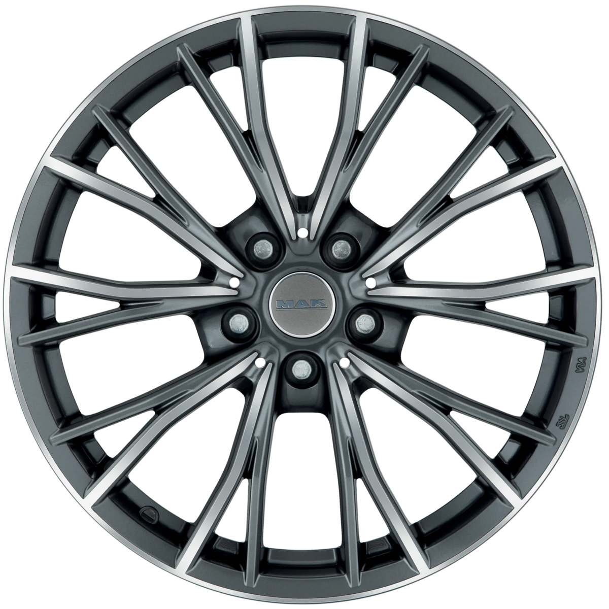Jante MAK MARK - GUN MET-MIRROR FACE 8.5x19 5X120 ET 47 CB 72.6